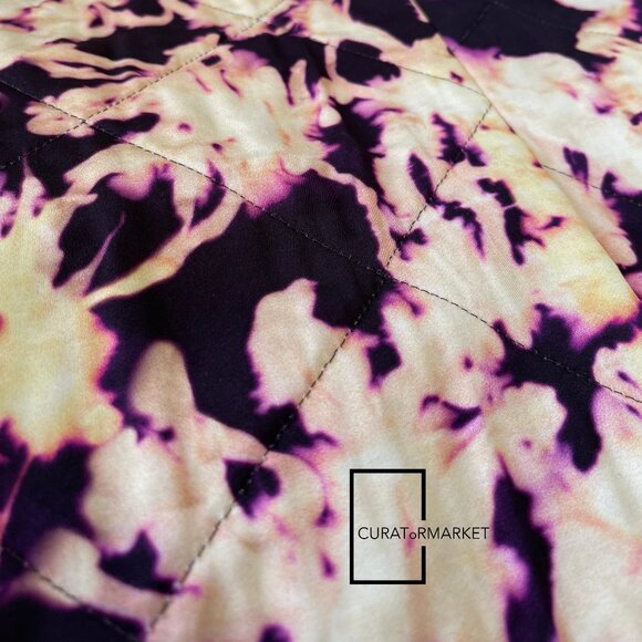 Dries Van Noten: RARE Psychedelic Quilted Tie Dye Print Blunt Blazer FW22 - Picture 6 of 16